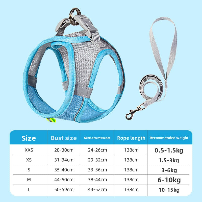 Dog Harness & Leash Set | Reflective Nylon Walking Set for Dogs & Cats – product image 29 | Pawnests