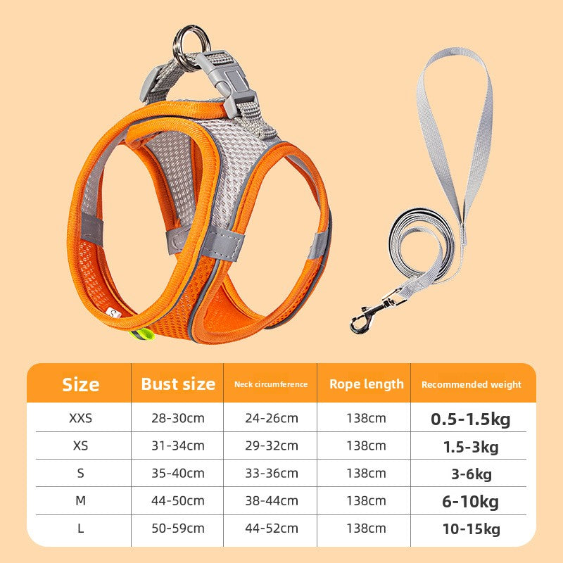 Dog harness adjustable buckle close-up — durable nylon construction | Pawnests
